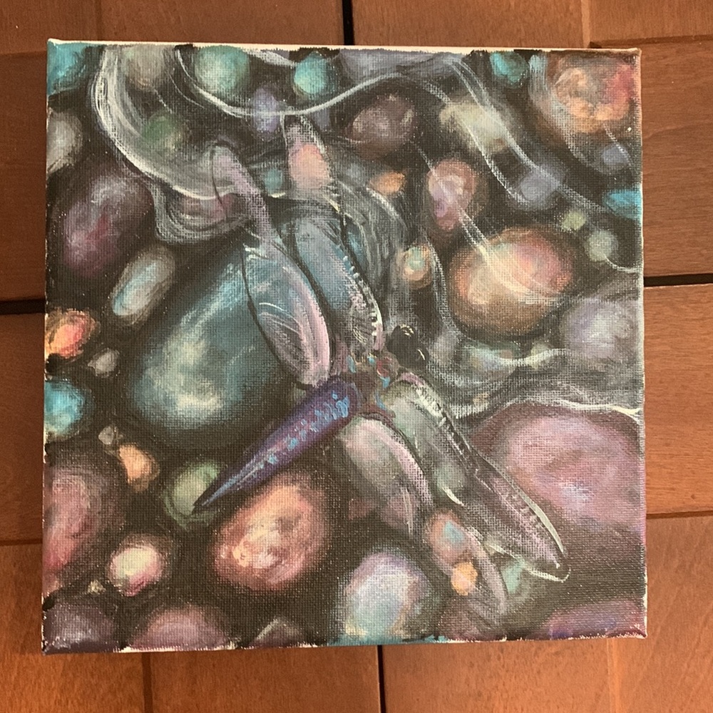 Dragonfly original painting